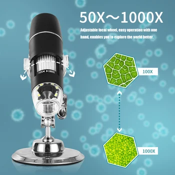 

Wireless Digital WiFi USB Microscope Camera 50X to 1000X Magnification Mini Handheld Endoscope FKU66