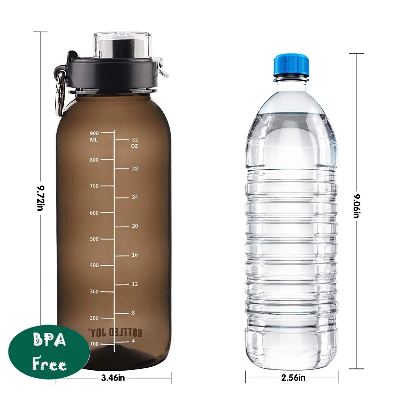 1000 мл тритановая чашка BPA Feee большая емкость спортивная чашка для воды портативная Автомобильная пластиковая чашка для воды с крышкой CIQ CE/EU