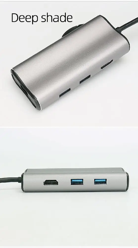 Адаптер EastVita 7 в 1 T27 type-c для MacBook Pro для VGA SD USB 3,0 RJ45 сетевой адаптер r20