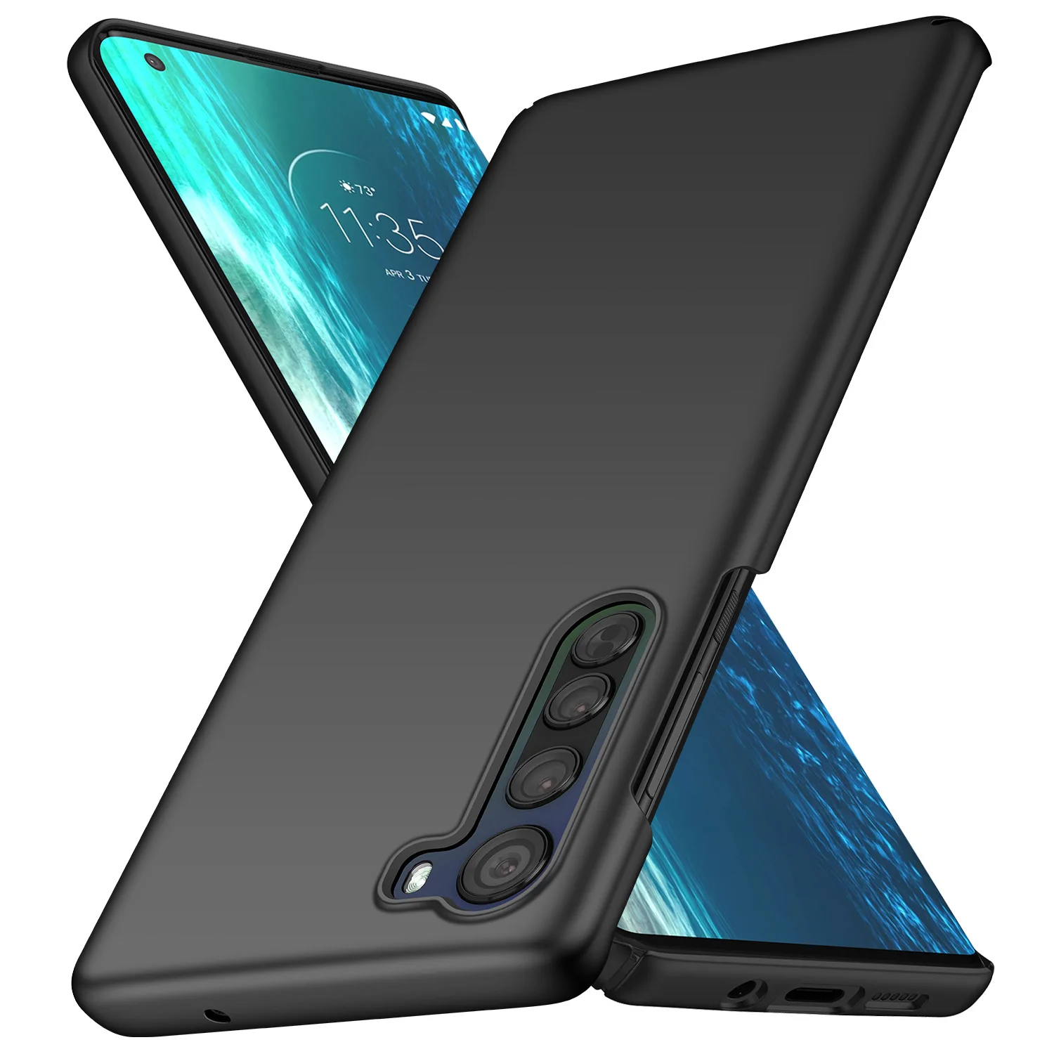 Для Moto Edge тонкий красочный резиновый матовый пластиковый жесткий чехол для Plus |