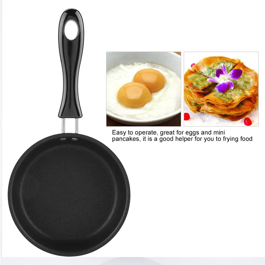 

1 Pc 12 Cm Frying Pan Cast Iron Non-Stick Omelette Breakfast Pan Mini Egg Frying Pan Cooking Tool Sartenes Cookware