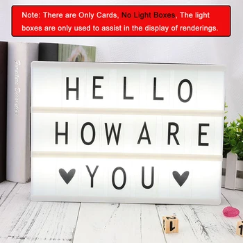 

Total Cinema Lightbox Letters For A4 Light Box DIY Colorful Lighting Letters & Cards & Signs & Numbers Night Lamp Only Card