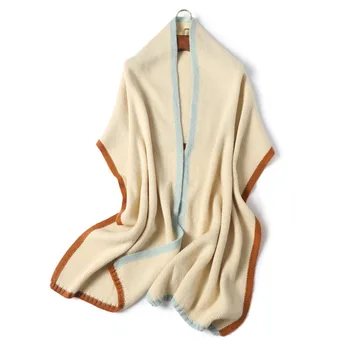 

Fashion 2020 Brand Cashmere Scarf Women Foulard Neck Wrap Hijab Pashmina Solid Femme Soft Bandana Shawls Scarves Poncho Tie