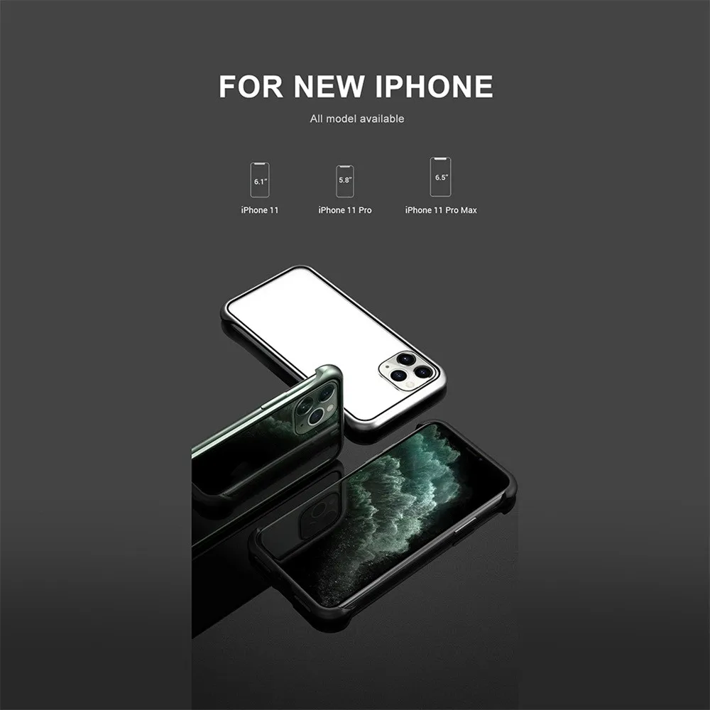 Mosunx из закаленного стекла для iPhone чехол для iPhone 11 Pro Max 6,5 дюймов/Pro 5,8 дюймов полное покрытие анти-осень раскошный Чехол-empered стекло задняя cove