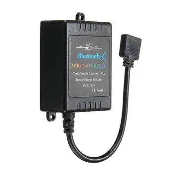 

ICOCO Wireless Bluetooth Phone APP Controller Music Remote For 5050 3528 RGB LED Strip Light With Music & Timing Function