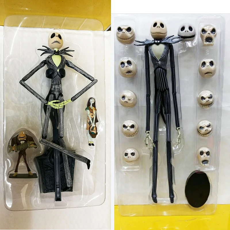 

30cm The Nightmare Before Christmas Action Figure Toys Pumpkin Jack Skellington Skull Movie Peripherals PVC Toy Action Figures