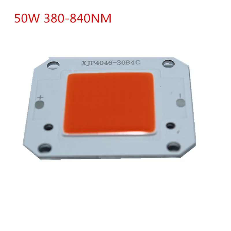 Светодиодный COB чип высокой мощности полная мощность 4640 переменного тока 50W 12V 3600MA светодиодный лампы 6000LM розовый 3000k 6000K 10000K высокой мощности для прожектора - Испускаемый цвет: 380-840nm
