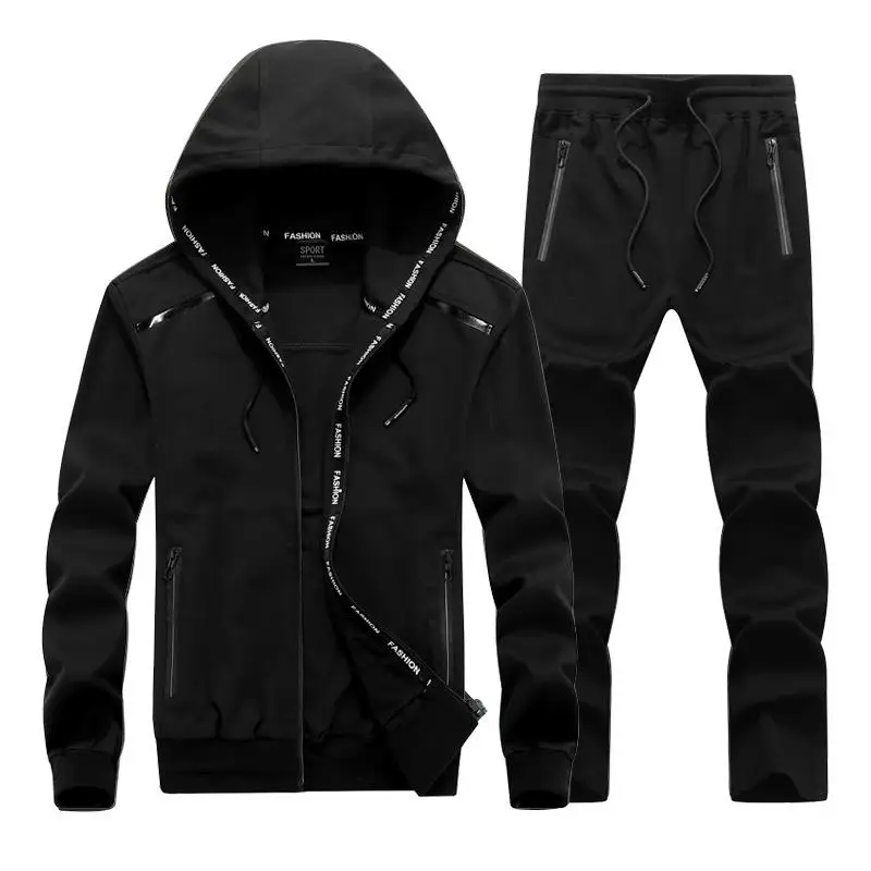 

Fashion Sports Suit Men's Large Size Sportswear Casual Suit 2019 Spring Autumn Men Hoodie Jacket And Sweat Pants 6xl 7xl 8xl 9xl