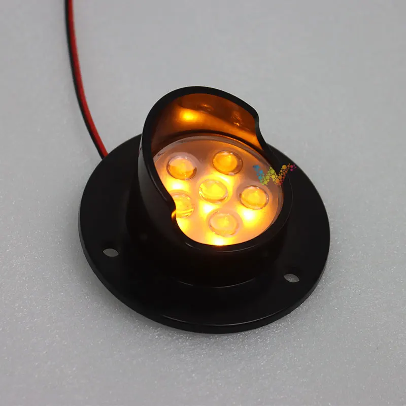 DC12V 50mm Diameter Yellow Amber Cluster Traffic Signal Module Arrow Board Light traffic signal wand