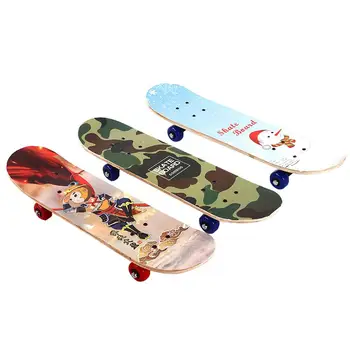 

Maple Deck Skateboard Single Warping Slide Teenagers Fashionable Skate Board Longboard 60cm Popular Extreme Sports