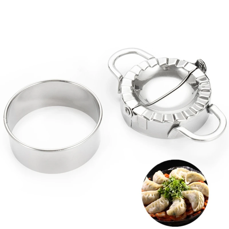 Eco-Friendly Pastry Tool Stainless Steel For Dumpling Maker Wraper Dough Cutter.
