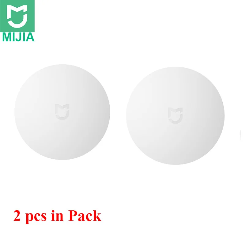 2pcs Xiaomi умный беспроводной переключатель для xiaomi умный дом центр управления умный Многофункциональный белый переключатель в коробке - Цвет: 2pcs