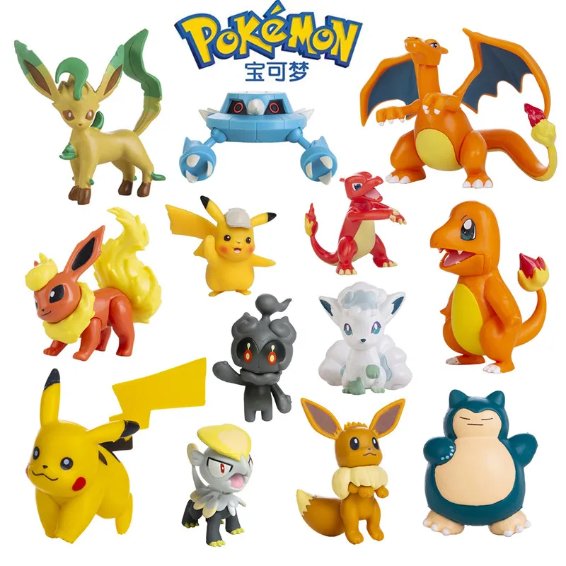 Pokemon Figure 3-9 Cm Cartoni Animati Film Anime Figure Charizard Pikachu Mewtwo Pocket Monster Giocattoli D'Azione Modello Regali Per Bambini
