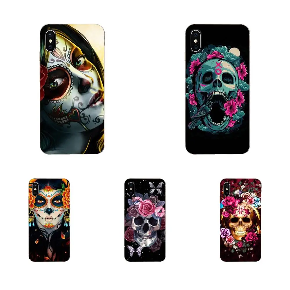 Catrina красивая роза с изображением черепа для девочек арт классические Galaxy J1 J2 J3 J330