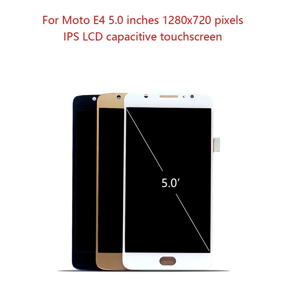 

5.0" Original For Motorola Moto E4 LCD Display Touch Screen with Frame Digitizer For MOTO E4 XT1762 XT1763 XT1766 LCD Screen