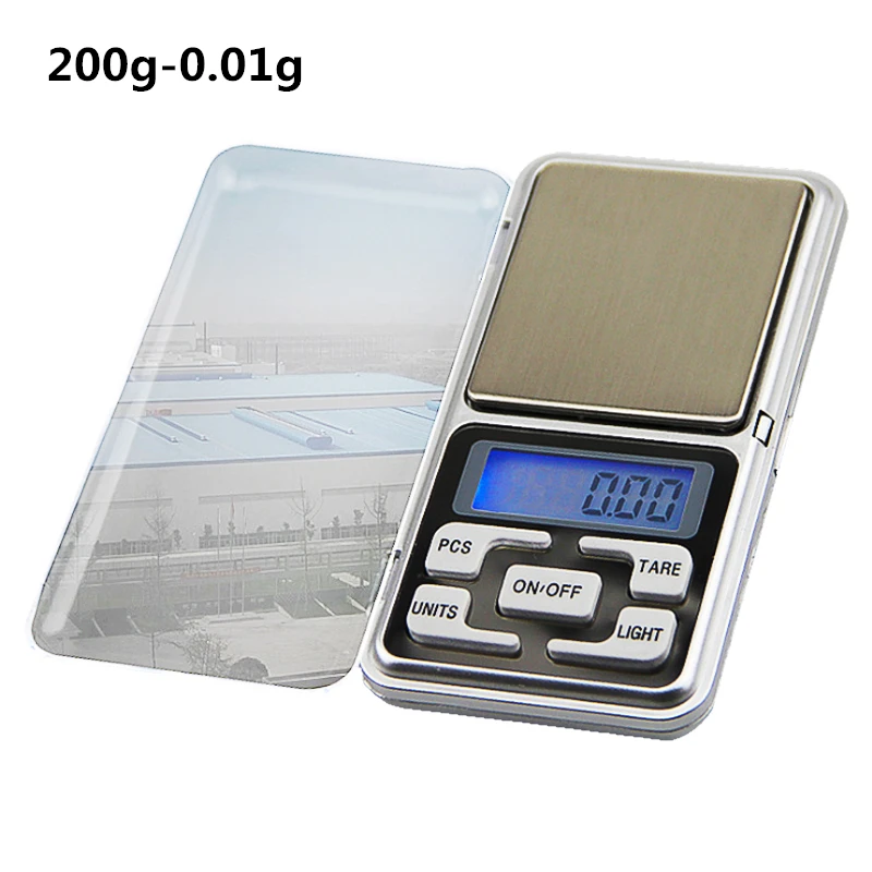 200g-0.01g 200 г/300 г/500 г x 0,01 г/0,1 г точные Мини цифровые карманные весы для золота, ювелирные весы, граммовые электронные весы - Цвет: 200g-0.01g