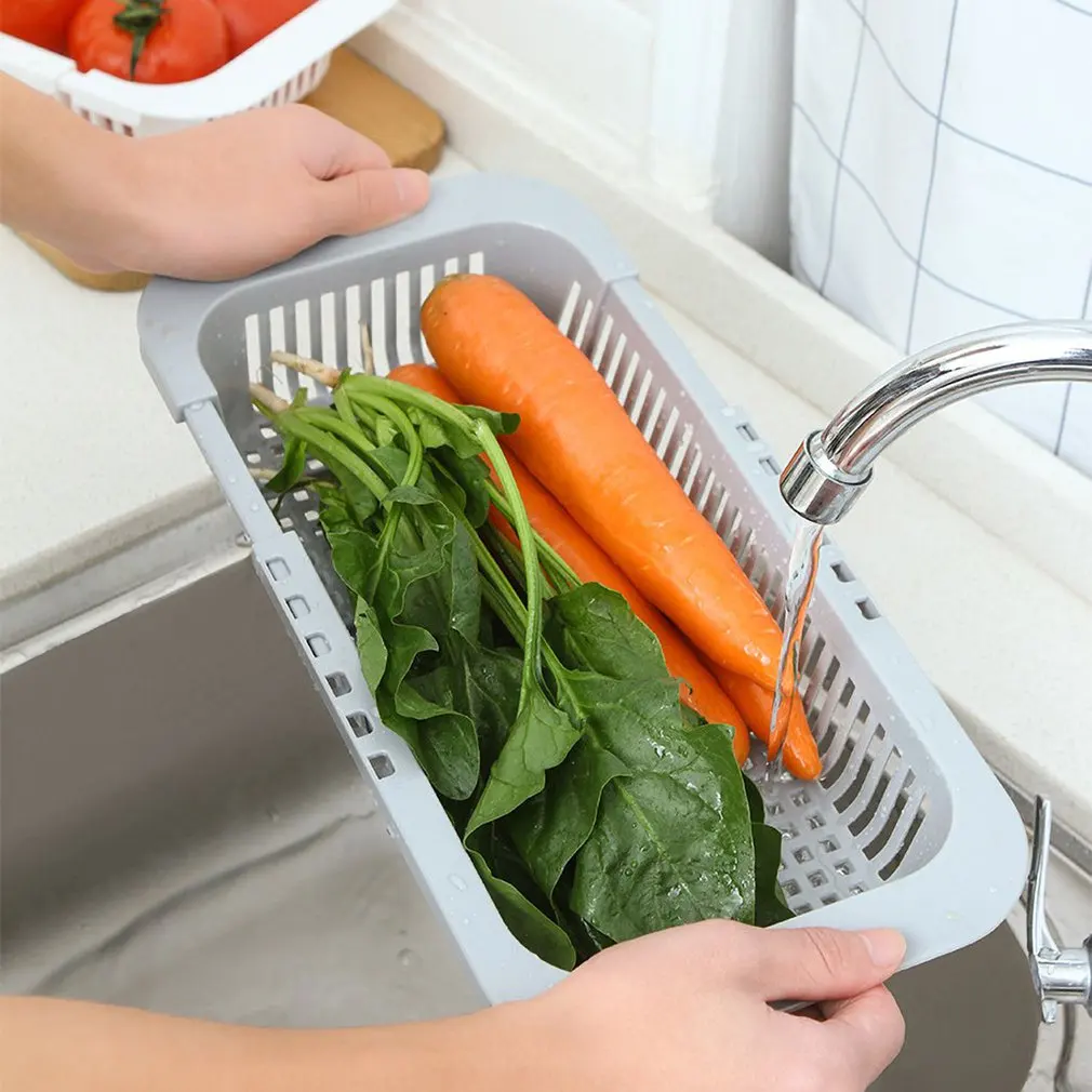 Выдвижная полка для слива раковины Пластиковая Полка посуды Бытовая кухонная