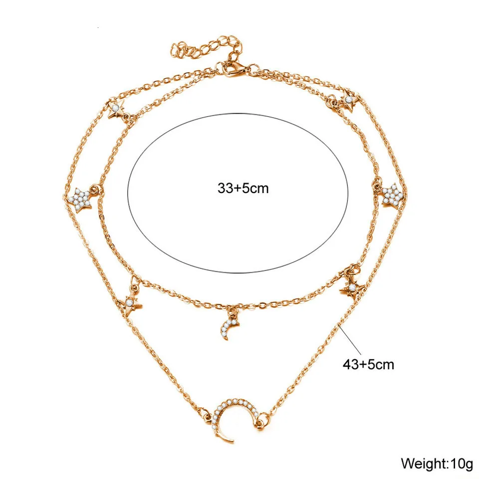 Qiao La тренд модные ожерелья-Чокеры ожерелье s для женщин ювелирные изделия Сплав Золото Серебро небольшой кулон ожерелье слой Woemn ожерелье ювелирные изделия