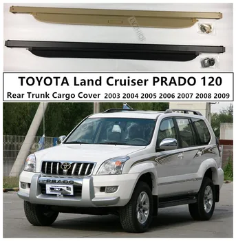 

Car Rear Trunk Security Shield Cargo Cover For TOYOTA Land Cruiser PRADO 120 2003 04 05 06 07 08 2009 High Qualit Accessories