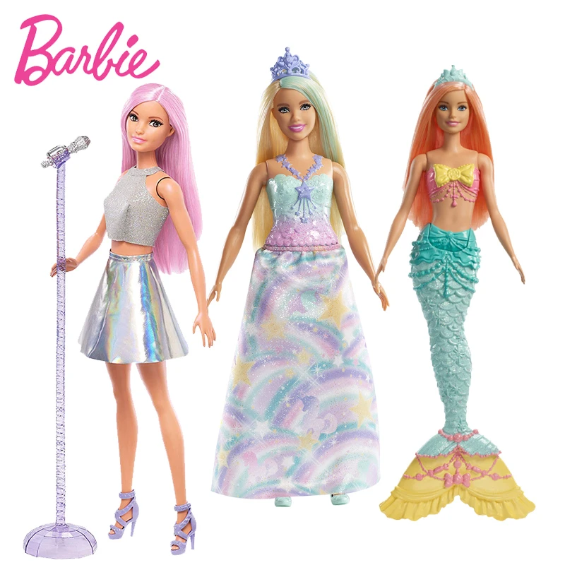 Poupee Barbie Originale Sirene Princesse Rock Stars A La Mode Cadeau D Anniversaire Pour Filles Jouets Pour Enfants Aliexpress Poupee Barbie Originale Sirene Princesse Rock Stars A La Mode Cadeau D Anniversaire Pour Filles Jouets Pour Enfants Aliexpress
