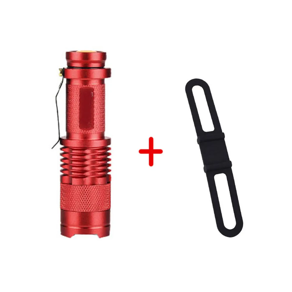 ZOOM Bicycle Light 7w 2500 Lumen 3 Mode Bike Flashlight Q5 LED Cycling Front Light Bike lights Lamp Torch Waterproof - Цвет: Red