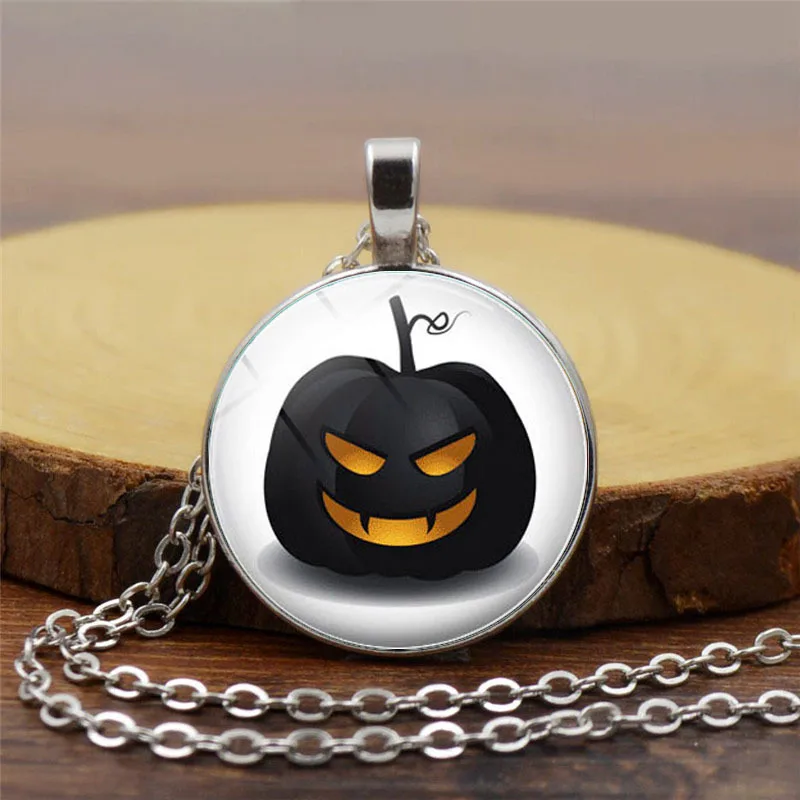 Подарок на Хэллоуин Классический свитер цепочка ювелирное изделие злая тыква