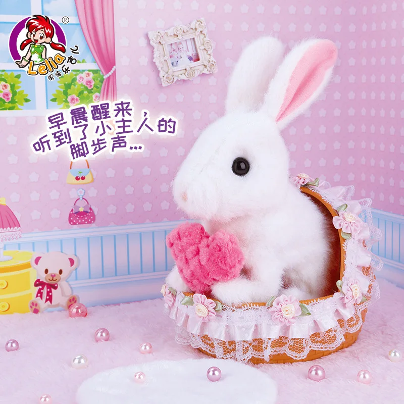 

CHILDREN'S Electric Toys Bunny Model Plush Little Bunny Will Call Walk Bunny Smart Mechanical Rabbit Toy