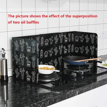 

Aluminum Protection Screen Foldable Oil Splash Protection Screen Kitchen Tool Frying Pan Oil Screen Cover Gas Stove for Kitchen
