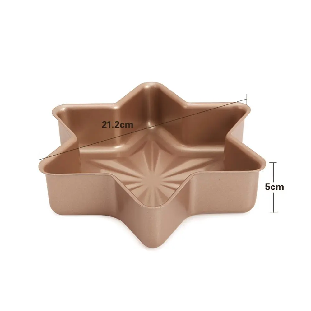 MyLifeUNIT Non-stick Snowflake Cake Pan Mold Bakeware Hex Star-Shaped Cake Bread Pan Kitchen DIY Baking Tools MyLifeUNIT Non-stick Snowflake Cake Pan Mold Bakeware Hex Star-Shaped Cake Bread Pan Kitchen DIY Baking Tools