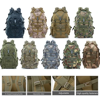 

40 L Military Camping Backpack Men Travel Bag Molle Tactical Military Backpack for Climbing Hiking Outdoor Sports Rucksack Tas
