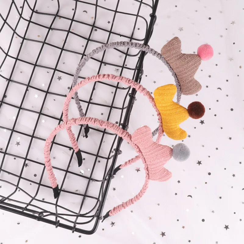 40 шт./лот DIY простой мульти ткань Корона принцесса головные повязки Детские девушки повязки для волос Инструменты для укладки волос аксессуар HA1602