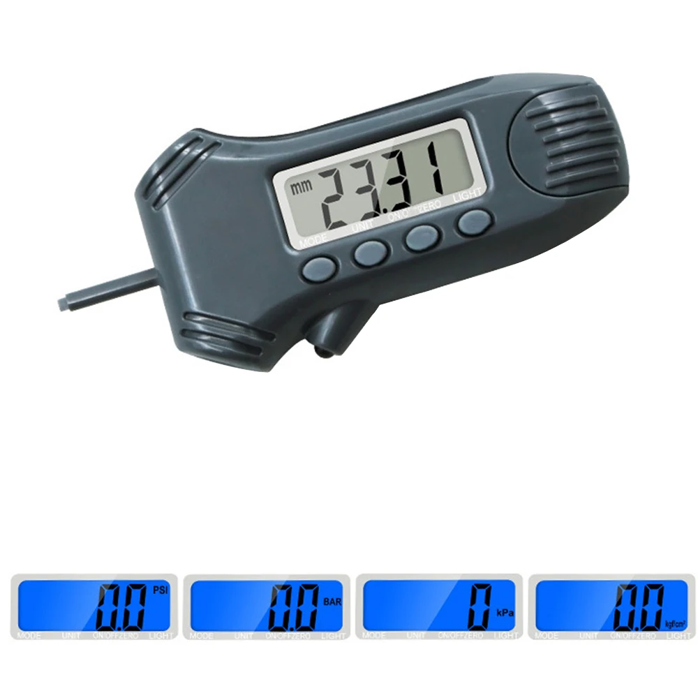

Portable 3 In 1 Car Tire Gauge Tread Depth LCD Display Digital Pressure Multifunction Tester Meter Automobile Part