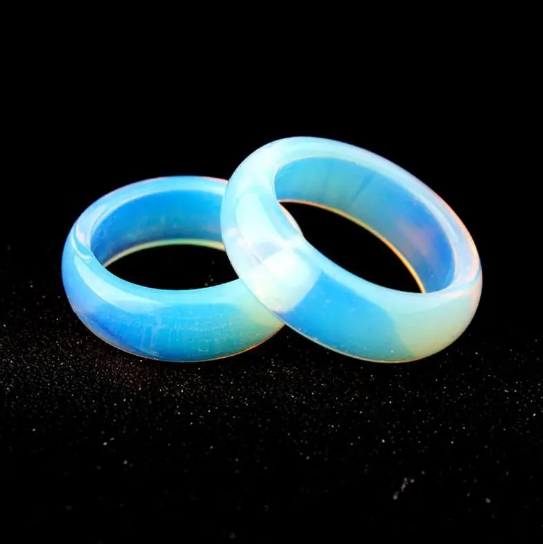 

1PCS New Top Quality Onyx Agates Carnelian Opal Sands Unakite Fashion Natural Stone Finger Rings For Women Men