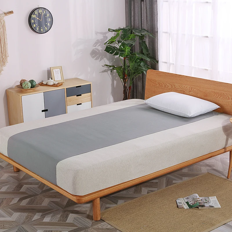 

Earthing Flat sheet half bed sheet Silver Antimicrobial Conductive for Better Sleep Natural Wellness Organic cotton