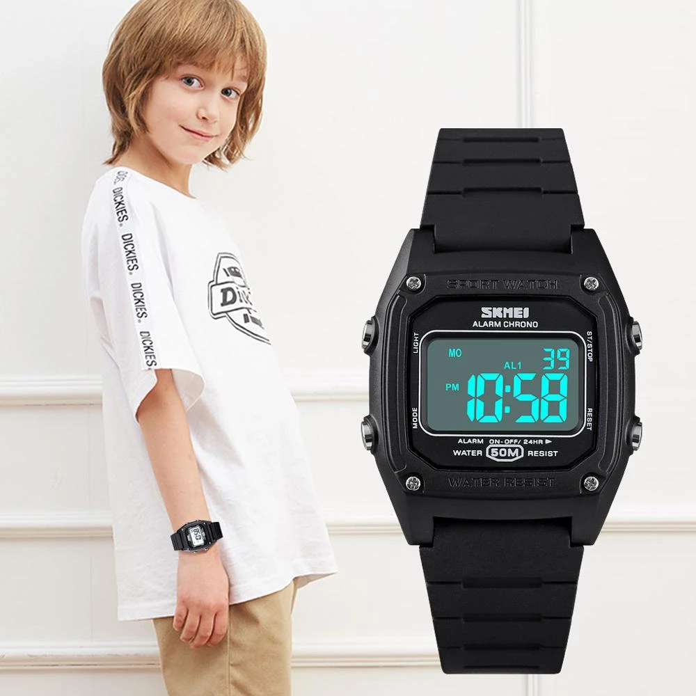 SKMEI Sport Kids Watches Fashion Digital Children's Girl Boy Watch  Stopwatch Alarm Clock Waterproof Luminous montre enfant 1614|Children's  Watches| - AliExpress