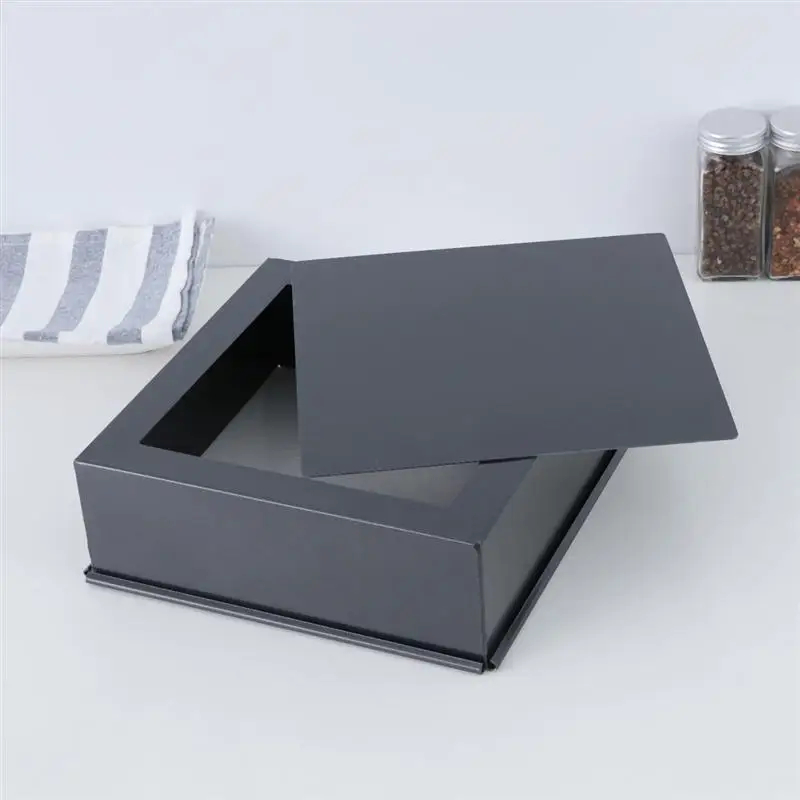 Выпечка торта DIY Форма квадратной формы инструмент для приготовления тортов цинковый сплав для дома магазин тортов(черный