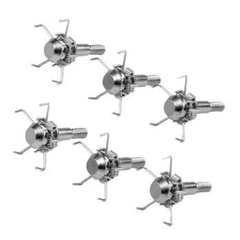 

HiMISS 6pcs Arrow Heads 6.2mm Screws Metal Arrow Point Arrowhead Hunting Archery Accessory Arrow Heads