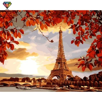 

XUEQIXIAOZU Full Round Iron tower Diamond drawing Diamond embroidery 5D DIY Diamond setting Musk painting gift 2020 New