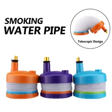 Растягивающийся складной дизайн курительная кальянная водяная трубка для кальяна Телескопический гибкий складной фильтр табачная ложка переносная дымовая трубка