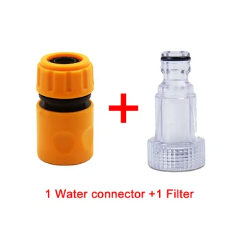 

Car Washing Machine Adapter for High Pressure Washer Water Connector Filter Quick Connection Garden Hose Pipe Fitting