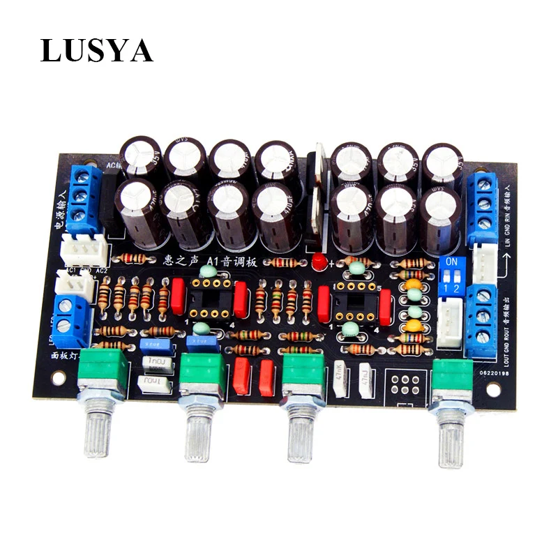 Lusya HIFI OPA2604 + AD827 OPAMP 5532 Preamp Pre amplifier Volume Tone ...