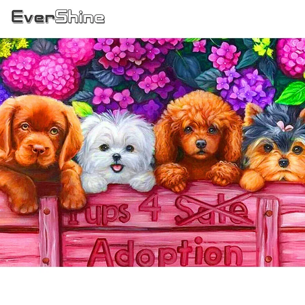 Алмазная 5D Вышивка Evershine картина с квадратными стразами сделай сам полная