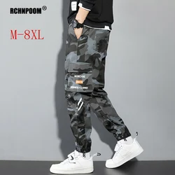 Brand Side Side Pockets Cargo Harem Pants Men New 2022 Casual Joggers Hip Pop Trousers Men Camouflage 8Xl Streetwear Pants Men