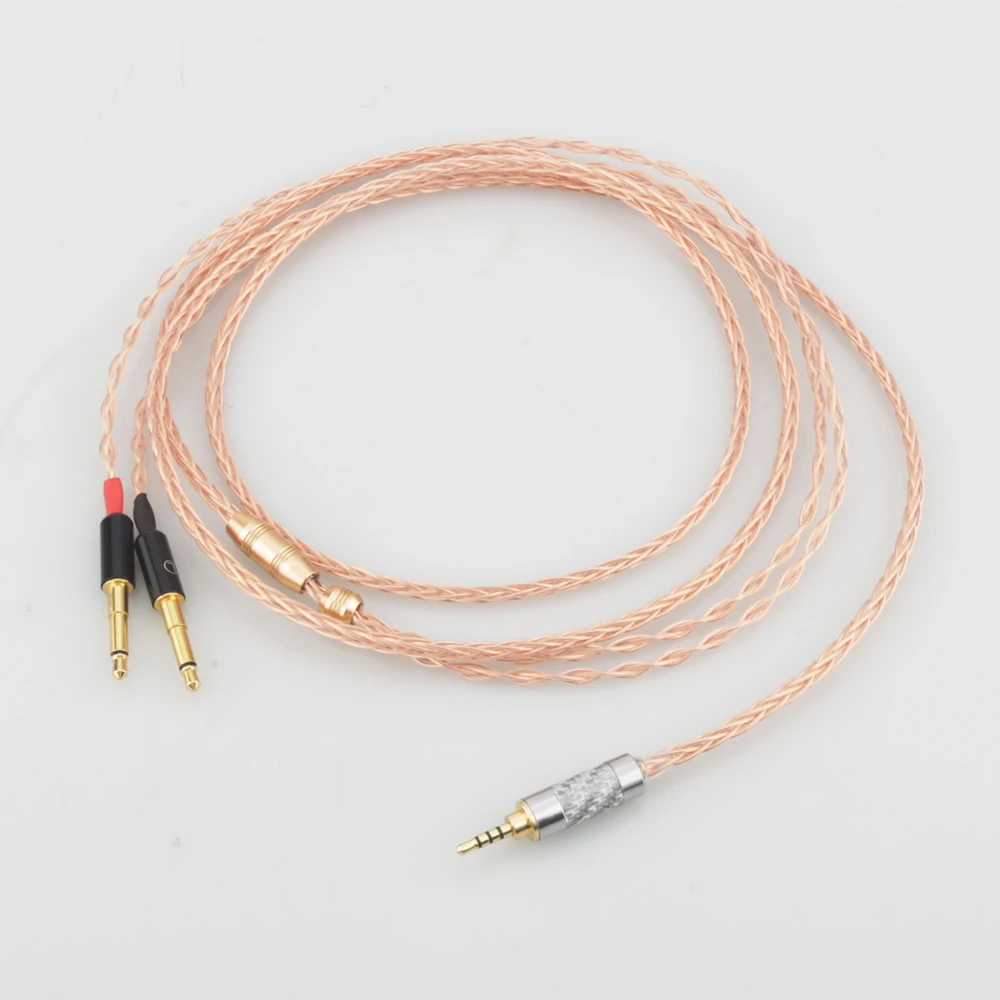 Audiocrast 8cores OCC Copper Replacement Headphones Cable Audio Upgrade Cable For Meze 99 Classics Focal Elear Headphones