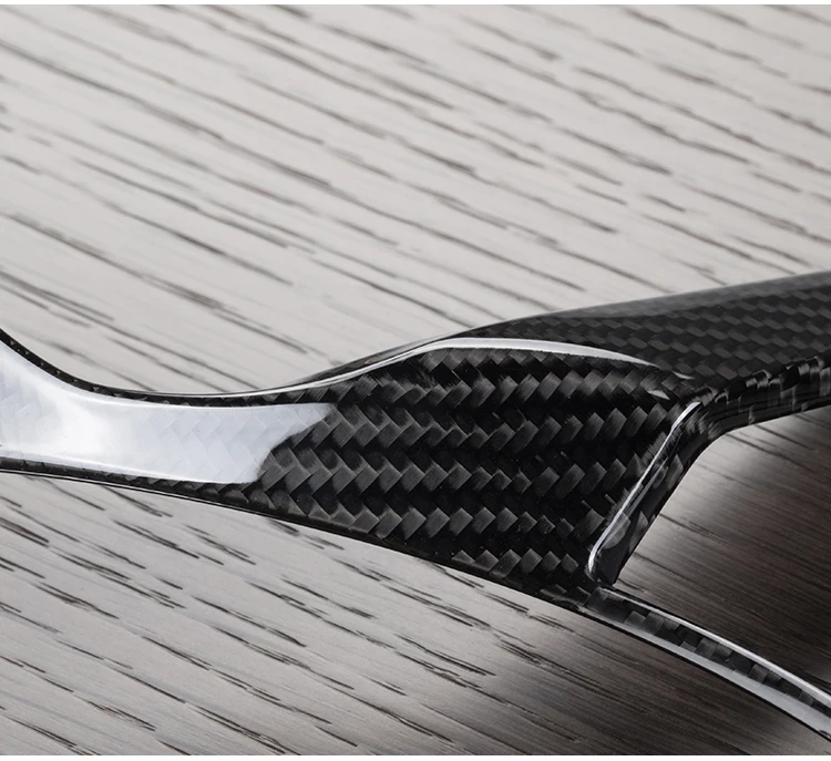 T-carbon carbon fiber steering wheel trim steering cover for Mercedes Benz C260L EQC400