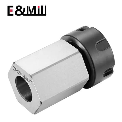 NEW Square ER25 ER32 ER40 Chuck Block Hard Steel Hex ER Spring Chuck Seat For CNC Lathe Engraving Cutting Machine Tool holder - Image 6