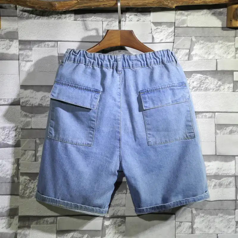 stretch waist shorts mens