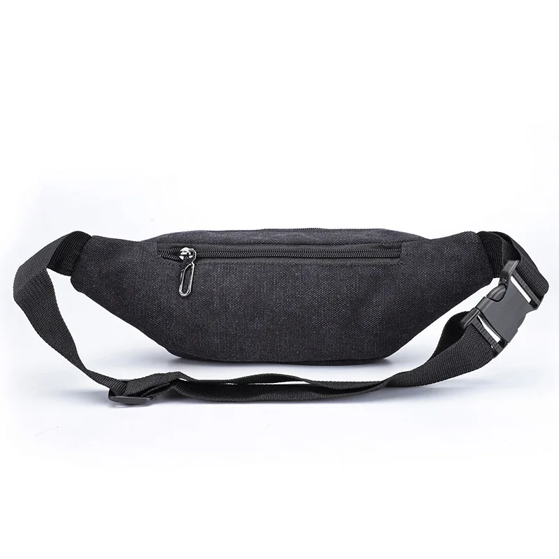 

Mini Canvas Waist Pack Outdoor Sports Mobile Phone Key Storgage Bag Travel Anti-Theft Change Small Wallet