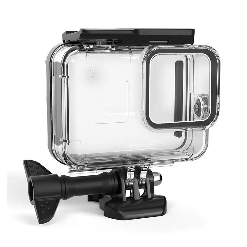 60 м подводный корпус чехол для GoPro Hero 8, черный объектив, чехол для камеры для плавания, аксессуар, корпус, водонепроницаемый чехол, защита для дайвинга C5M7