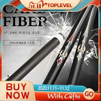 

JF J-flowers Billiard Snooker One Piece Cue Carbon Fiber Shaft 10-10.2mm Black Technology Billiard Cue With Extension Single Cue